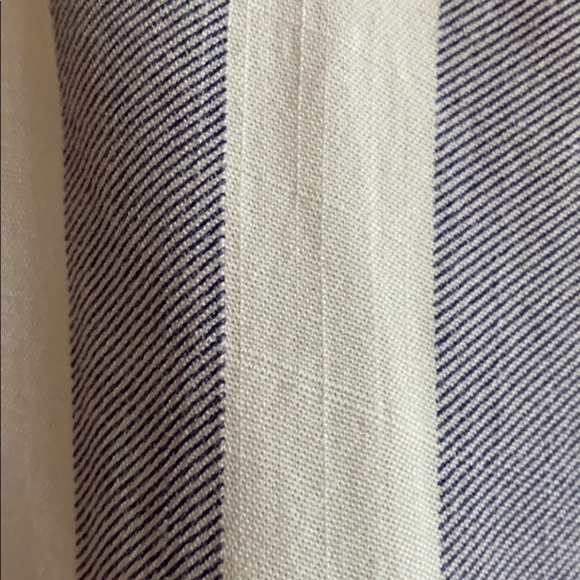 Blue Striped Crop Button Down - Picture 4 of 12